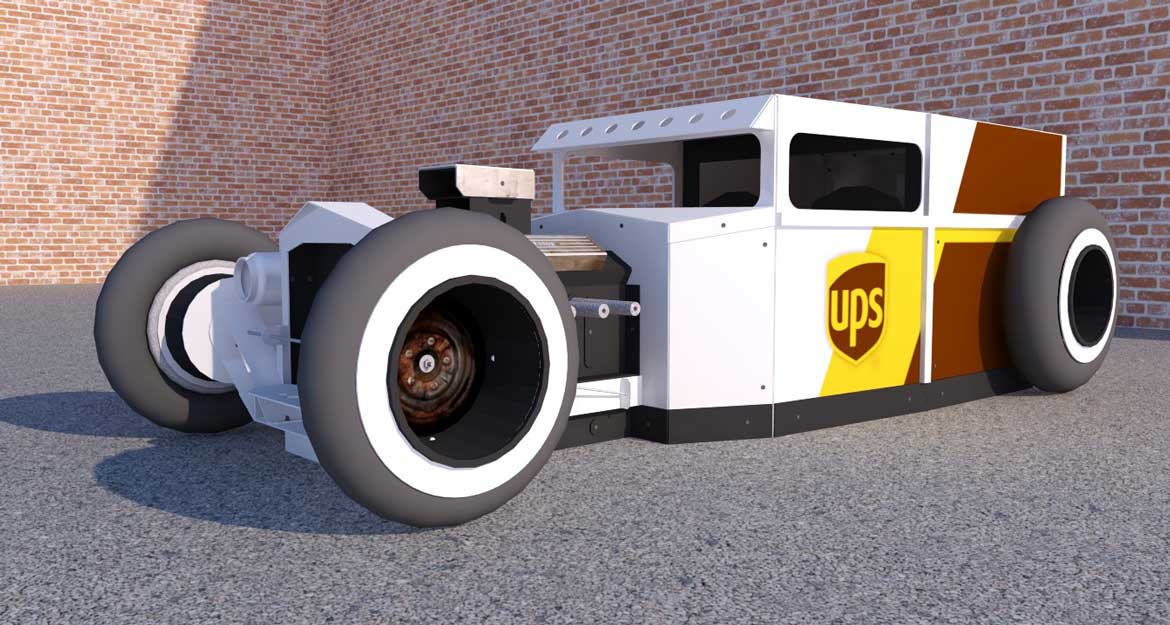 UPS distracted driving car